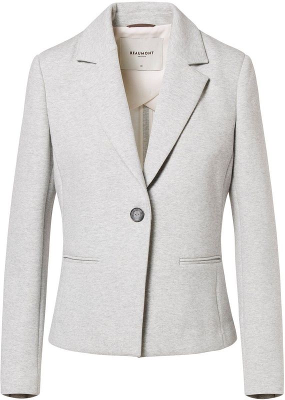 Beaumont - Petit Blazer - Soft Grey - Slim Fit - Lurex
