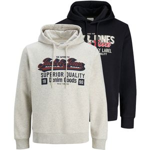 Jack & Jones Heren hoddie 2 pack Logo