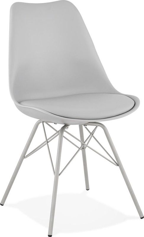Alterego - BYBLOS - Design stoel - Grijs - 55x45x83 cm