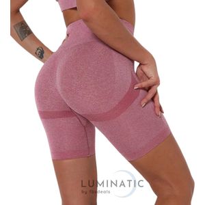 Korte Legging - Shorts - Korte Broek Dames - Shorts Dames - Sportlegging Dames - High Waist - Shapewear Dames - Sportbroek Dames | Luminatic® | Koraal | S