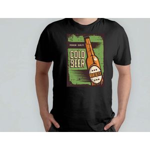 Cold Beer Premium - T Shirt - Beer - funny - HoppyHour - BeerMeNow - BrewsCruise - CraftyBeer - Proostpret - BiermeNu - Biertocht - Bierfeest