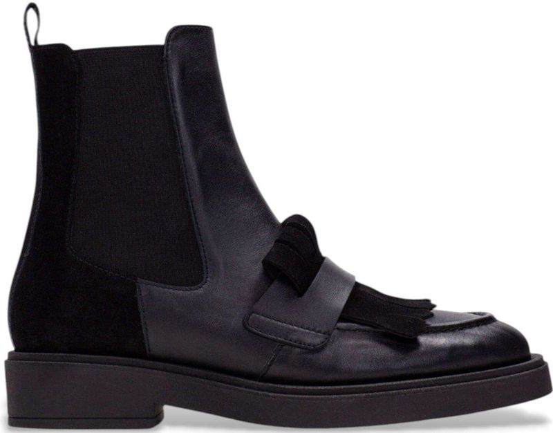 Hispanitas Blok Leren Enkellaarsjes Soho