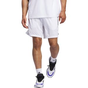adidas Performance Legends 3-Stripes Basketbalshort - Heren - Wit- L 7