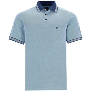 Hajo - Poloshirt Piqué - heren- blauw - maat M