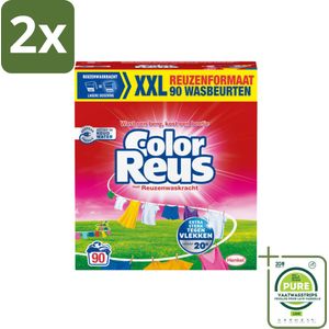 Color Reus - Waspoeder - Gekleurde Was - 90 Wasbeurten - Voordeelverpakking - 2 stuks - Waspoeder - Gekleurde was