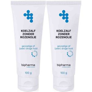 Bipharma - Koelzalf Zonder Rozenolie - Voordeelverpakking - 2 x 100 gr
