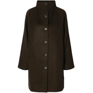 Wolmix Lange Jas - Winterjas - Opstaande Kraag - Regular-fit