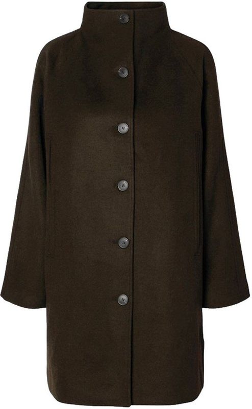 Wolmix Lange Jas - Winterjas - Opstaande Kraag - Regular-fit