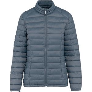 G-TOWN Dames Jas Gwen – Duurzaam & Lichtgewicht – Gerecycled Pufferjack – Waterafstotend – Mineral Grey – Maat M
