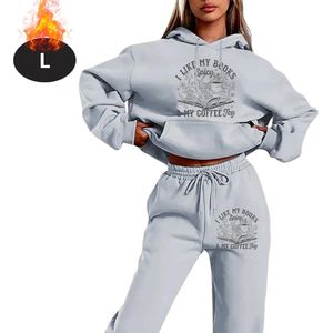 Livano Joggingpak - Huispak - Volwassenen - Trainingspak - Comfortabel - Joggingsbroek - Tracksuit - Dames - Winter - Lichtgrijs - S