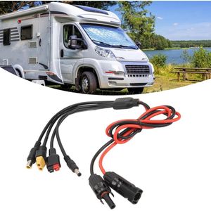 Naar Anderson Kabel 1M Zonne-Connector Naar Anderson/Xt60/7909 Adapterkabel Pv-Batterijpakketten Verbindingslijn Voor Campers Kamperen Zonnepaneel