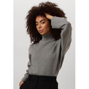 minus - Trui 'Lupi' - Grijs Gemêleerd - Knitwear - Opstaande Kraag