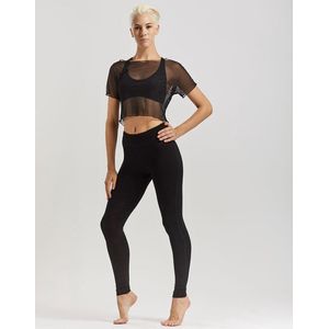 Temps Danse - Artist - Legging - Dames - Yogabroek - Sportbroek - Dansbroek - Viscose - Zwart - XL