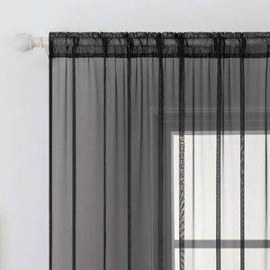Transparante raamgordijnen, Glad, Elegant, voor Ramen/Gordijnen/behandeling voor Slaapkamer, Woonkamer, 145 X 140cm
