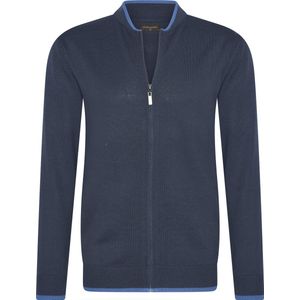 Cappuccino Italia - Full Zip Cardigan - Heren Vest - Blauw
