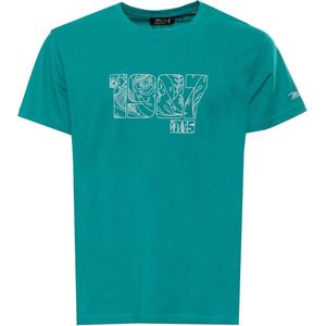 MCS - T-shirt - 10BTS004-L2301-TEAL-GM - Heren - M