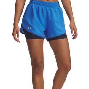 Under Armour - Ua Fly By 2-In-1 Shorts - Blauw - Sportshorts