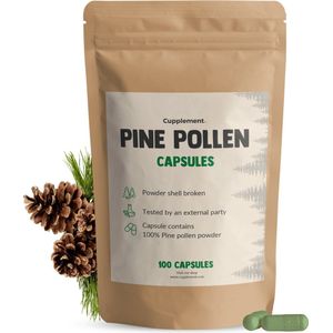 Cupplement - Pine Pollen Capsules - 500mg - Superfood Supplement