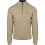 NZA - Half Zip Trui Christopher - Melange - Warm Beige - Schipperstrui