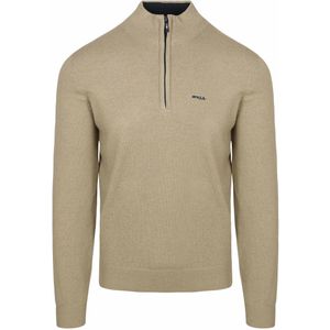NZA - Half Zip Trui Christopher - Melange - Warm Beige - Schipperstrui