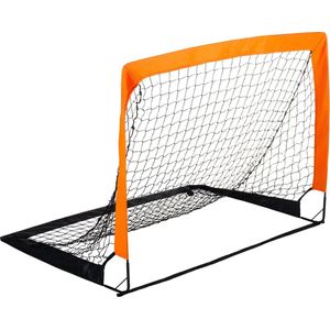 Outtec® Voetbaldoel - 120x90x90 cm - Voetbal Doel voor Kinderen en Volwassenen - Inclusief Net, Grondanker - voor Tuin, Voetbaltraining