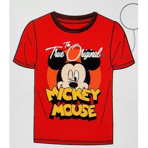 Disney Mickey Mouse T-shirt Rood Maat 116