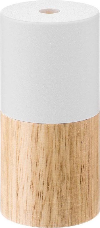 Home Sweet Home - E27 Fitting - Wit - Hout en Metaal - Cilindervormig