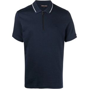 Michael Kors Polo Met Halve Rits - Navy