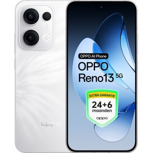 OPPO Reno13 5G - 12+256GB - 24+6 maanden extra garantie - Plume White