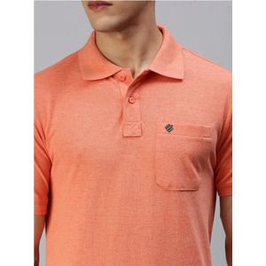 Polo Shirt Katoen Rijk Kleur Oranje - Maat XXL