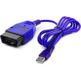VCTparts - OBD2 Diagnose Usb Kabel - 16pin - Voor KKL VAG Com Volkswagen Audi Skoda