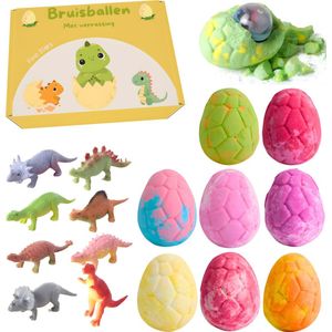 Dinosaurus Eieren Set - Badzout - Natuurlijke Ingrediënten - 8 Verrassingen