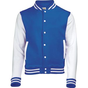 AWDis Varsity jacket, Royal Blue/White, Maat XL