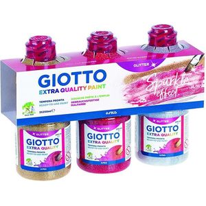 Giotto Assortment 3 Bottles 250ml - 3 colored ass gold, silver, red