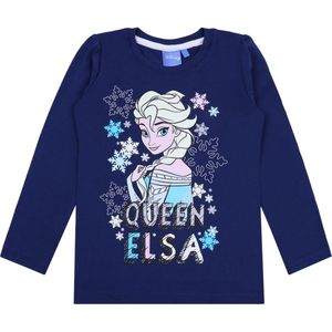 Elsa Frozen - Marineblauwe meisjesblouse
