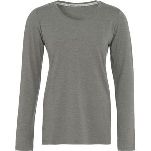 Knit Factory Lily Shirt - Dames shirt met ronde hals - T-shirt met lange mouwen - Shirt voor het voorjaar en de zomer - Superzacht - Shirt gemaakt van 96% viscose & 4% elastaan - Urban Green - XL