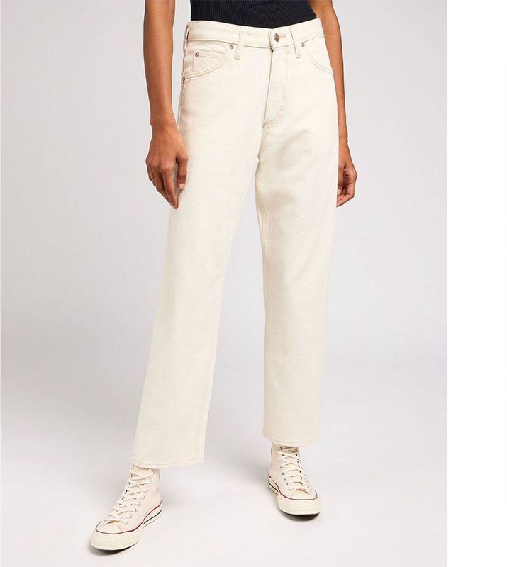 Lee - Rider - Spijkerbroek - Off-white - Relaxed Fit - Straight Leg