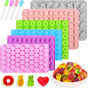 Siliconen Chocolade Mallen - DIY Gummy Mallen - Non-Stick Keuken Bakpannen - Ijsblokjestrays - voor Chocolade Snoep Jelly IJsblokjes
