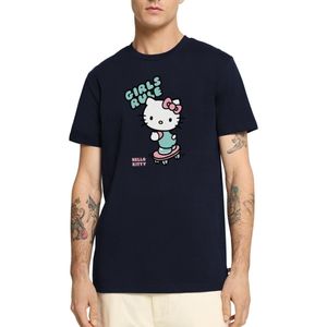 Hello Kitty Op Een Skateboard Met Girls Rules Premium T Shirt Heren