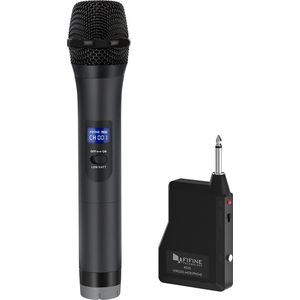 FIFINE - K025 - Profesionele Draadloze Karaoke Microfoon - Geschikt voor JBL - Sony - Marshall Speakers - 6.3MM - Met Dongel / Ontvanger