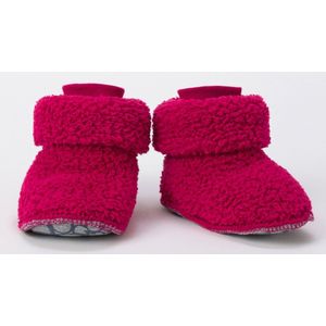 Woody - Teddy - Pantoffels - Framboos Rood - Hoog Model