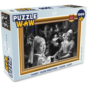 Puzzel Kunst - Oude meesters - Goud - Lijst - Legpuzzel - Puzzel 1000 stukjes volwassenen