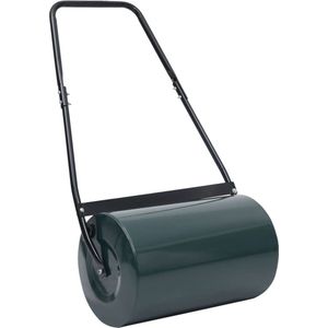 vidaXL - Gazonroller - 50 - L - 63 - cm - groen - en - zwart