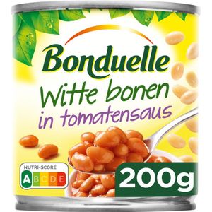 Bonduelle - Witte Bonen in Tomatensaus - 200 gram - Doos 12 blik