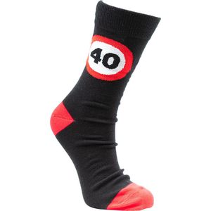 Leeftijd sokken | Cadeau sokken | maat 42-46 | Verkeersbord afbeelding 40