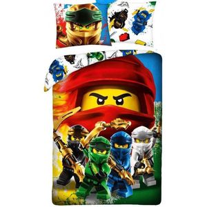 Lego Dekbedovertrek Ninjago - Eenpersoons - 140 x 200 cm - Katoen