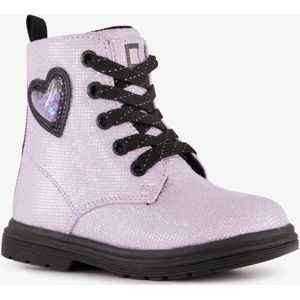 Blue Box meisjes veterboots met glitters lichtroze - Maat 21 - Uitneembare zool