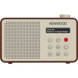 Kenwood CR-M25DAB Draagbare DAB+ radio met automatische veiligheidswaarschuwingsfunctie - Bruin