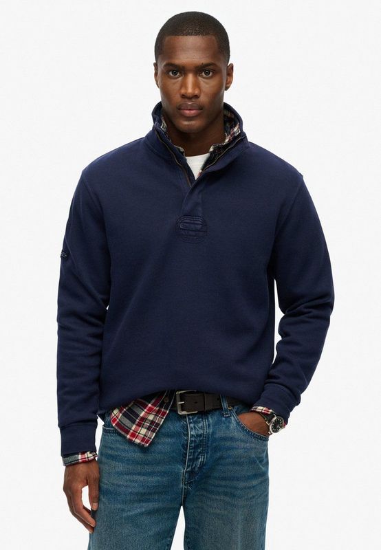 Superdry - Cotton Classic Pique Henley - Sweatshirt