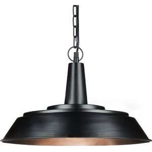 relaxdays hanglamp mat zwart, plafondlamp pendellamp draadlamp, lamp, licht